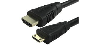 Video Cable, HDMI Plug - HDMI Mini Plug, 3840 x 2160, 2m